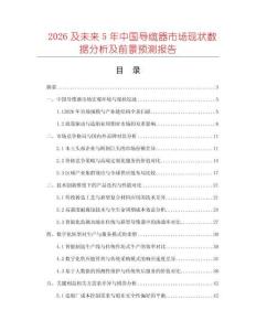 2026及未來5年中國導纜器市場現狀數據分析及前景預測報告