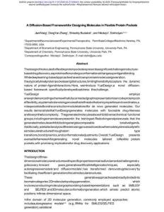 基于擴(kuò)散的柔性蛋白質(zhì)口袋分子設(shè)計(jì)框架 A Diffusion-Based Framework for Designing Molecules in Flexible Protein Pockets