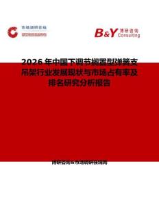 2026年中國下調節擱置型彈簧支吊架行業發展現狀與市場占有率及排名研究分析報告