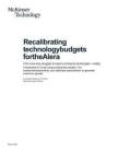 mckinsey - 為人工智能時代重新調整技術預算 Recalibrating technology budgets for the AI era
