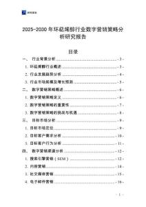 2025-2030年環萜烯醇行業數字營銷策略分析研究報告