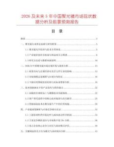 2026及未來(lái)5年中國(guó)聚光鏡市場(chǎng)現(xiàn)狀數(shù)據(jù)分析及前景預(yù)測(cè)報(bào)告