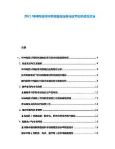 2025特種陶瓷材料軍民融合應(yīng)用與技術(shù)創(chuàng)新趨勢報告