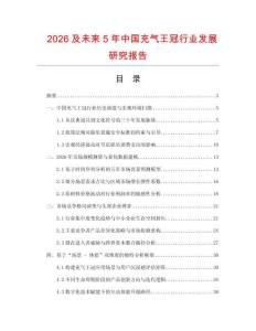 2026及未來5年中國充氣王冠行業發展研究報告