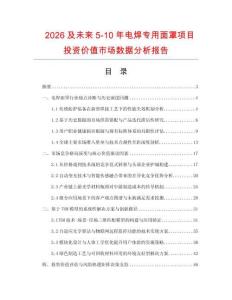 2026及未來5-10年電焊專用面罩項目投資價值市場數(shù)據(jù)分析報告