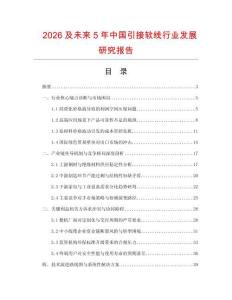 2026及未來5年中國引接軟線行業發展研究報告