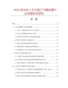 2026及未來5年中國三節橡皮擦行業發展研究報告