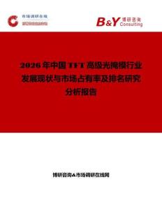 2026年中国TFT高级光掩模行业发展现状与市场占有率及排名研究分析报告