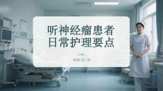 聽神經瘤患者日常護理要點