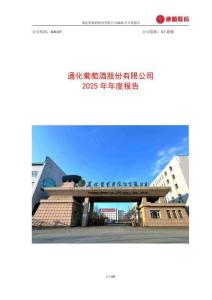 通葡股份（600365）：2025年年度報(bào)告