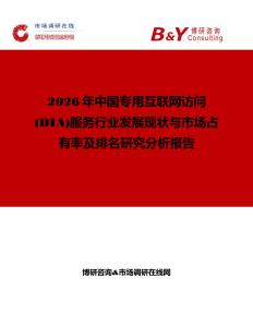 2026年中國專用互聯(lián)網(wǎng)訪問(DIA)服務(wù)行業(yè)發(fā)展現(xiàn)狀與市場占有率及排名研究分析報告