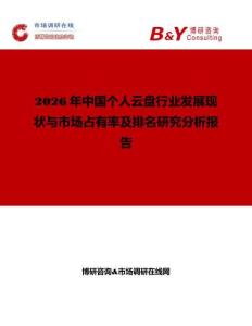 2026年中国个人云盘行业发展现状与市场占有率及排名研究分析报告