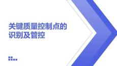 關鍵質量控制點的識別及管控