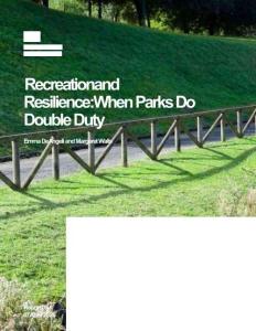 未來能源研究所-娛樂與韌性：當公園承擔雙重責任時 Recreation and Resilience When Parks Do Double Duty
