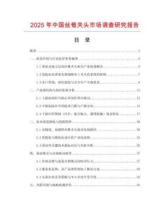 2025年中國絲錐夾頭市場調查研究報告