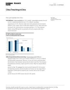 高盛-中国：中国经济三大要点-China：Three things in China-20260419