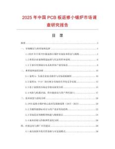 2025年中國PCB板返修小錫爐市場調查研究報告