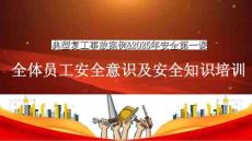 【課件】安全第一課：典型復工事故案例及全體員工安全意識安全知識培訓