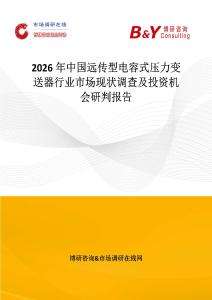 2026年中國遠傳型電容式壓力變送器行業市場現狀調查及投資機會研判報告