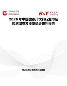 2026年中國酸棗汁飲料行業市場現狀調查及投資機會研判報告