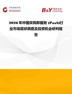 2026年中國采購即服務 (PaaS)行業市場現狀調查及投資機會研判報告