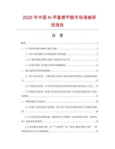 2025年中國N-甲基萘甲胺市場調查研究報告