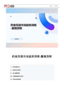 食品飲料行業：藥食同源市場趨勢洞察-魔鏡洞察