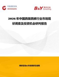 2026年中國西裝西褲行業(yè)市場現(xiàn)狀調(diào)查及投資機(jī)會研判報(bào)告