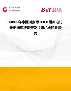 2026年中國試劑級TBE緩沖液行業市場現狀調查及投資機會研判報告
