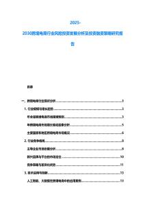 2025-2030跨境电商行业风险投资发展分析及投资融资策略研究报告