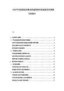 2026罕見病基因診斷試劑盒特殊審批通道利用策略分析報(bào)告