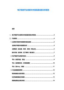 電子商務平臺創新與市場拓展深度分析報告
