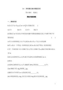 3.1  第1、2课时　代数式