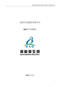 保齡寶：2025年年度報告