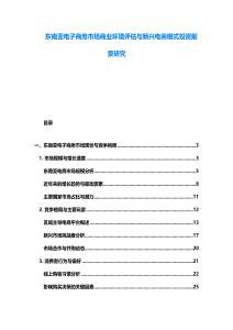 東南亞電子商務(wù)市場商業(yè)環(huán)境評估與新興電商模式投資前景研究