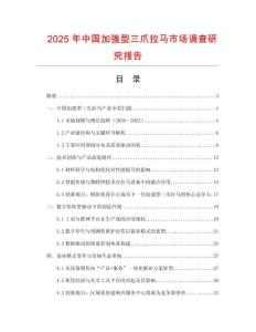 2025年中國加強型三爪拉馬市場調查研究報告