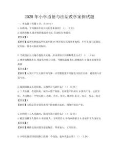 2025年小學道德與法治教學案例試題