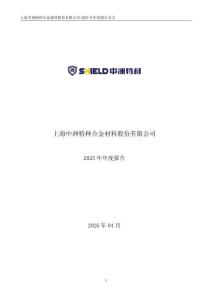 中洲特材：2025年年度报告