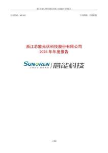 芯能科技：2025年年度報告