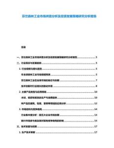 芬蘭森林工業(yè)市場供需分析及投資發(fā)展策略研究分析報告