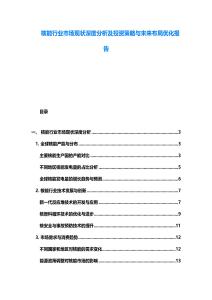 核能行業(yè)市場(chǎng)現(xiàn)狀深度分析及投資策略與未來(lái)布局優(yōu)化報(bào)告