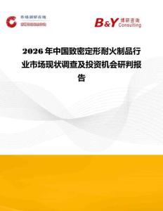 2026年中國致密定形耐火制品行業市場現狀調查及投資機會研判報告