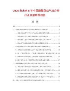 2026及未來5年中國腹壁型疝氣治療帶行業發展研究報告