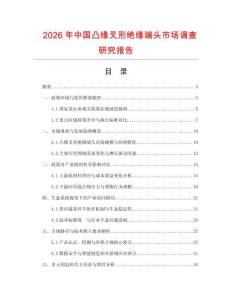 2026年中国凸缘叉形绝缘端头市场调查研究报告