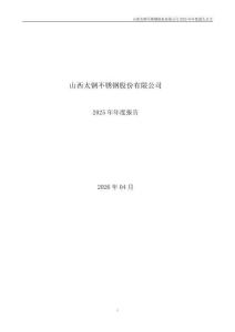 太鋼不銹：2025年年度報(bào)告