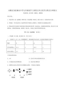 安徽無為縣襄安中學九年級化學上冊第五單元化學方程式專項練習試題（人教版無超綱）