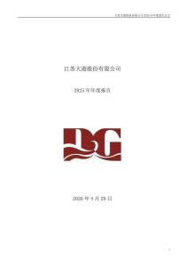 大港股份：2025年年度報告
