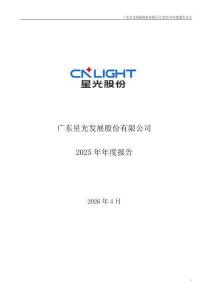 星光股份（002076）：2025年年度報告