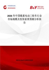 2026年中國載重電動三輪車行業(yè)市場規(guī)模及投資前景預測分析報告