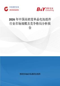 2026年中國高密度單晶電池組件行業市場規模及競爭格局分析報告